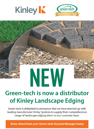 Green-tech Announces its Distribution Partnership with Kinley Systems for Landscape Edging Distribution